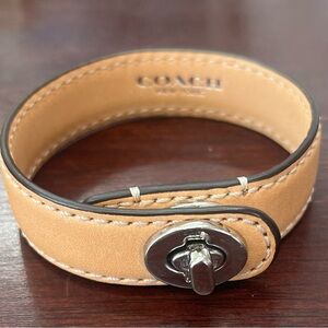 Coach leather bracelet